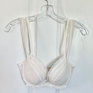 La Perla White Lace Underwire Bra